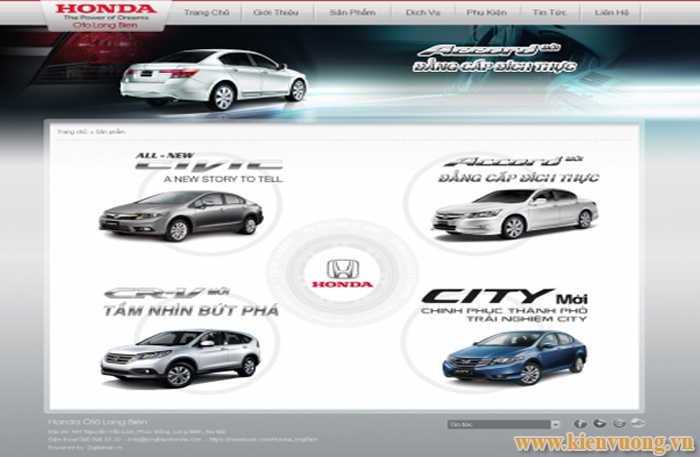 Thiết kế website mua bán ô tô
