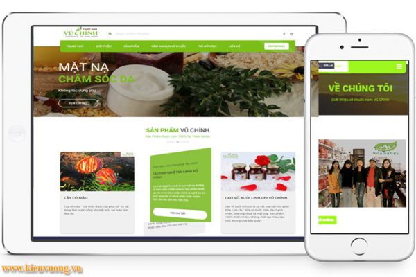 Thiết kế web bán thực phẩm chức năng