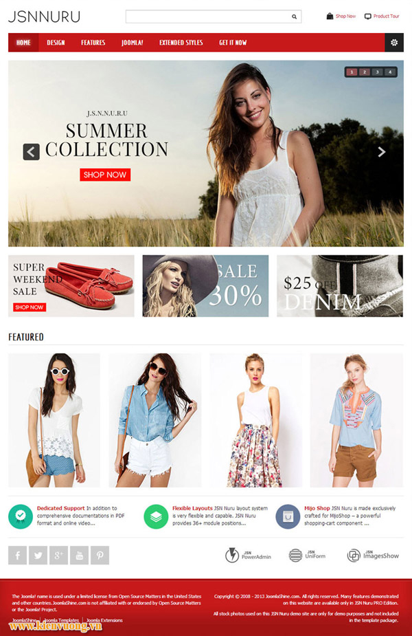 Thiết kế web bán quần áo thời trang