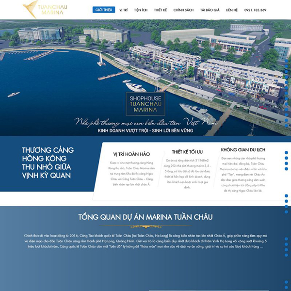 Thiết kế website dự án bất động sản nhà đất