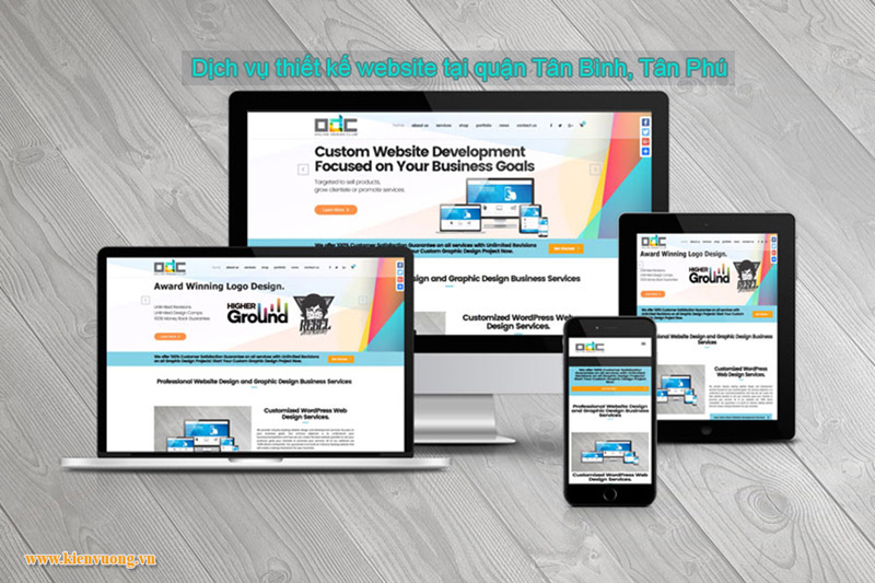 Dịch vụ thiết kế website tại quận Tân Bình, Tân Phú
