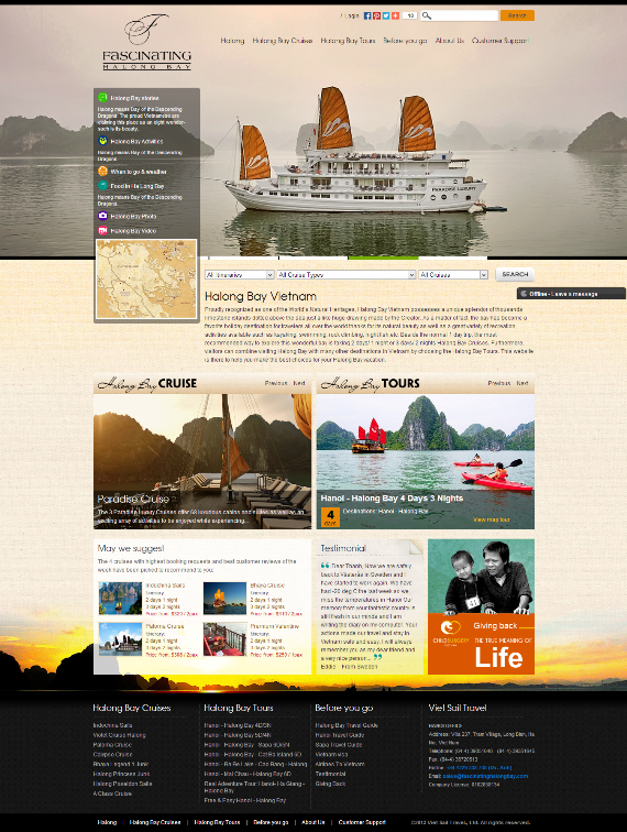 Thiết kế trang web du lịch