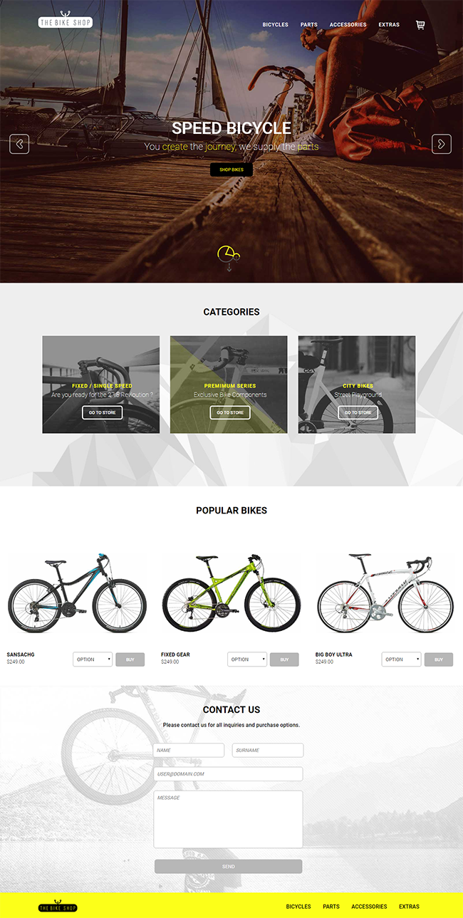 Thiết kế website bán xe đạp