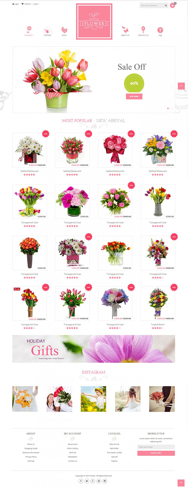 Thiết kế web cửa hàng hoa tươi