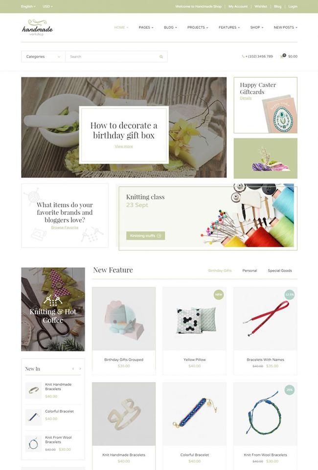 Thiết kế website bán đồ handmade