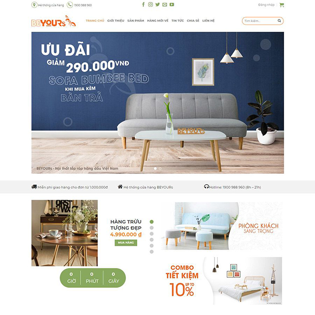 Những mẫu thiết kế website bán hàng online đẹp