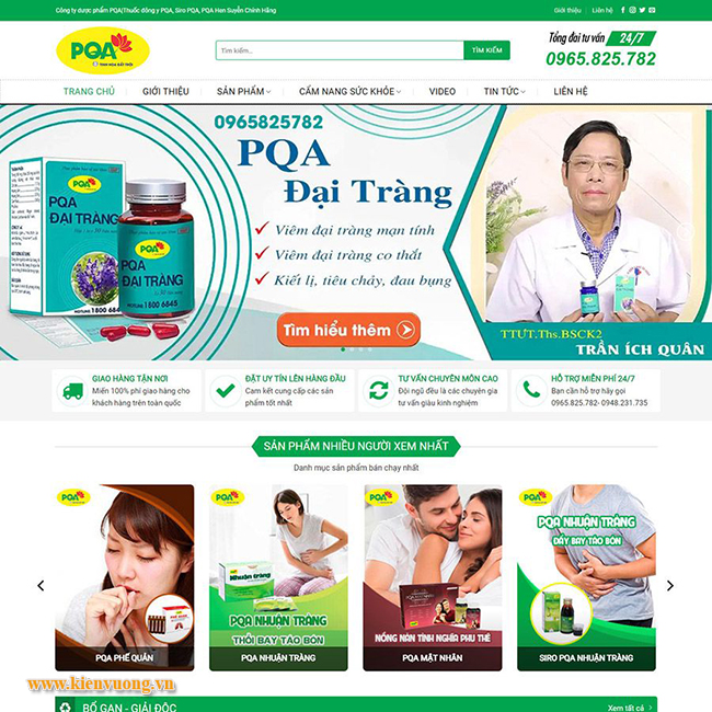 Thiết kế website nhà thuốc chuyên nghiệp
